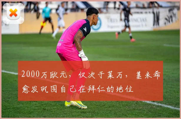 2000万欧元，仅次于莱万，基米希愈发巩固自己在拜仁的地位